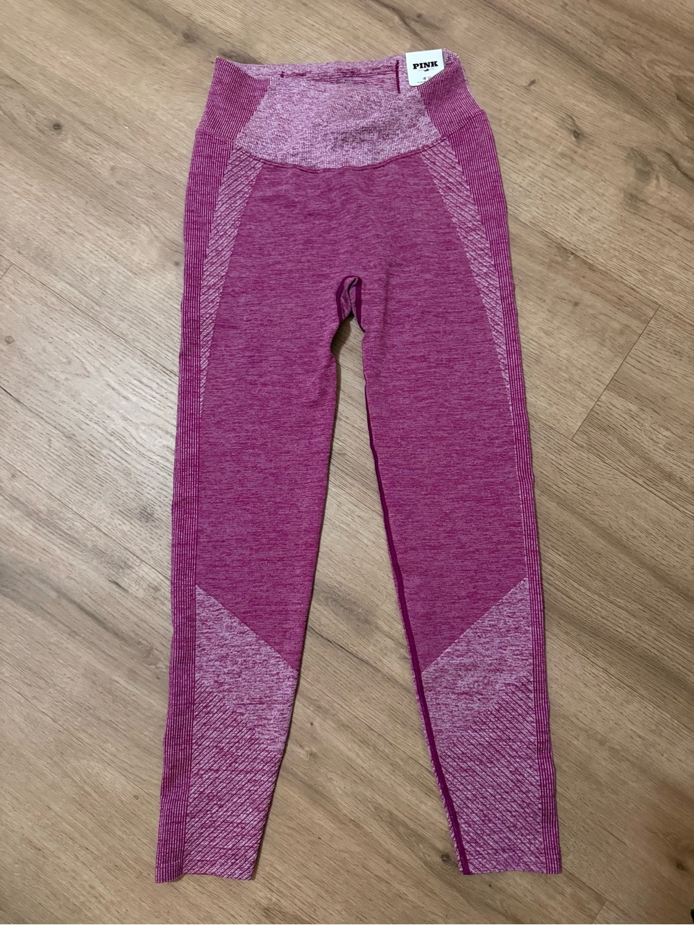 PINK Victoria's Secret Two-Tone Magenta Seamless Leggings